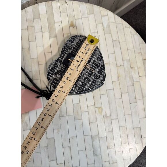 Juicy Couture Allover Print Logo Heart Wristlet Wallet - Picture 8 of 9